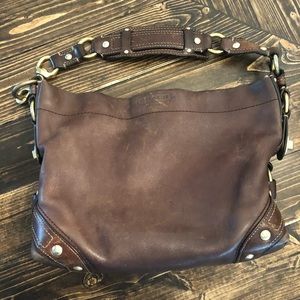 Adorable Genuine Leather Coach Shoulder Bag